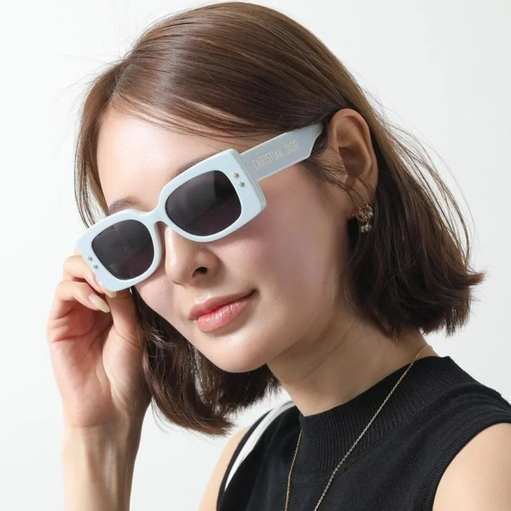 Dior Men Sunglasses Blue White Blue Rectangle DIORPACIFIC S1U 80B0 BRAND NEW